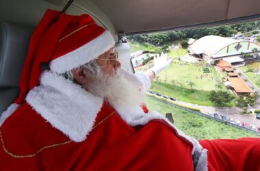 Papai Noel chega no Clube de Campo e encerra a Campanha de Natal