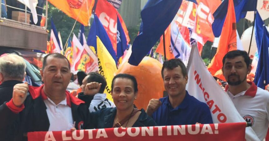 Diretores do Sindicato participam de ato em São Paulo