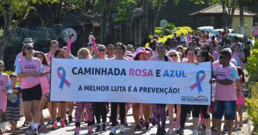 Caminhada Rosa e Azul é sucesso no Clube de Campo