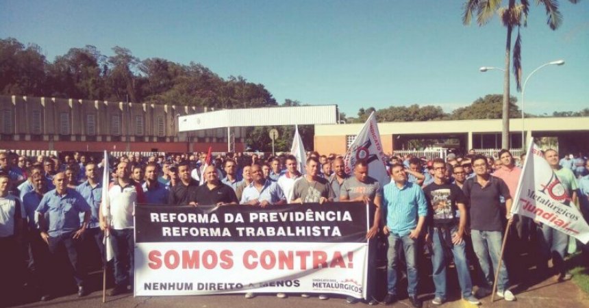 Metalúrgicos se mobilizam contra a reforma da Previdência