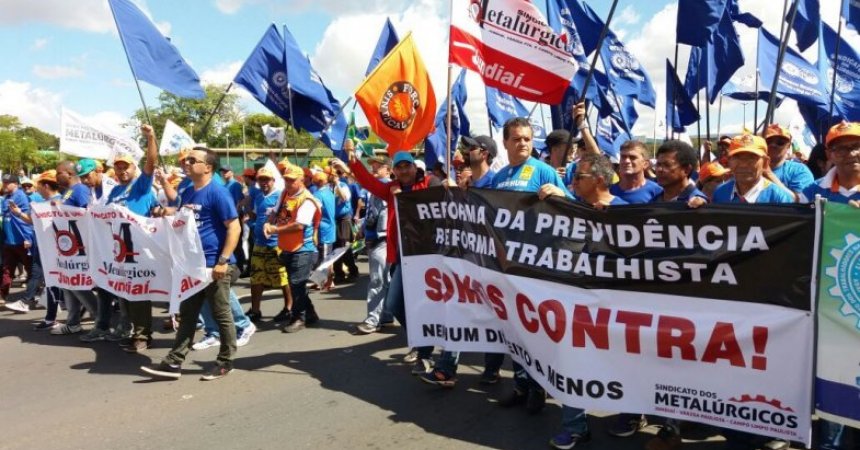 OCUPA BRASàLIA:  Sindicato se junta à s 100 mil vozes contra a Reforma