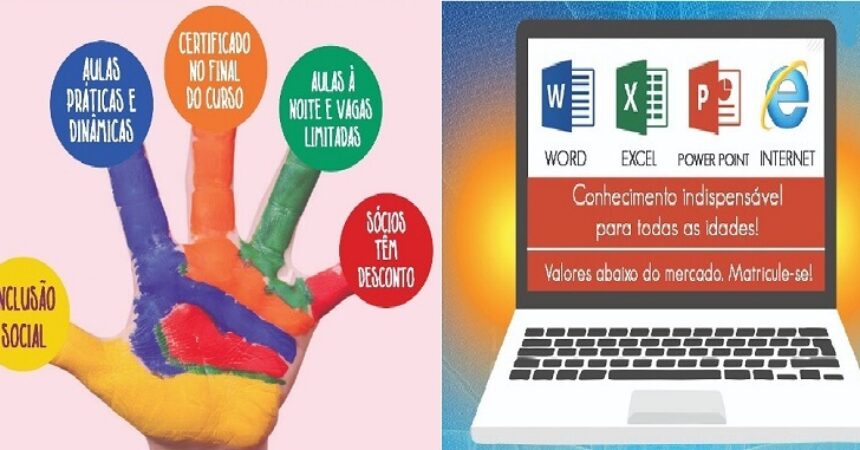 Ainda há vagas para os cursos de Libras e de Informática para jovens e adultos