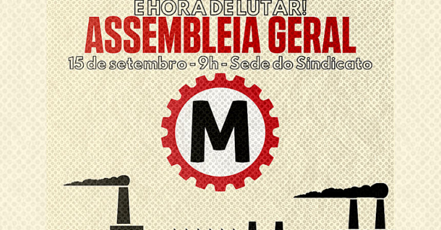 ASSEMBLEIA GERAL É NESTE DOMINGO (15): sua presença é muito importante!