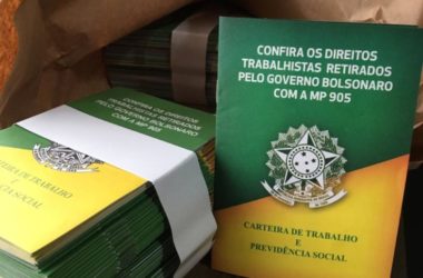 MP 905: sindicalistas distribuem cartilhas de conscientização aos trabalhadores