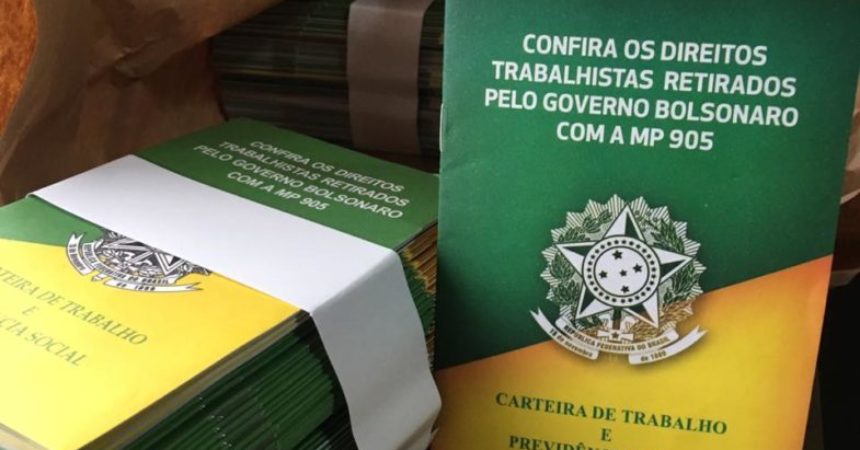 MP 905: sindicalistas distribuem cartilhas de conscientização aos trabalhadores