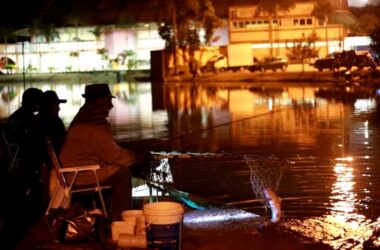 Hoje (11) tem pesca noturna no Lago Grande