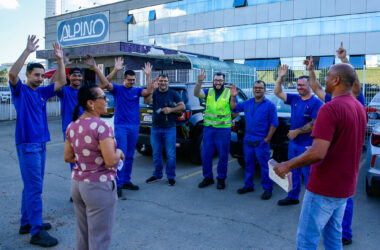 Trabalhadores da Alpino renovam escala Marshall de trabalho