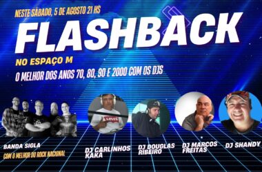 Neste sábado, Flashback no Espaço M. Ingressos à venda na Sede Central e Clube de Campo