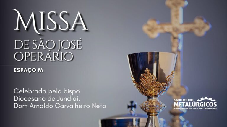 Assista aqui ao vivo a Missa de São José Operário celebrada pelo bispo Dom Arnaldo Carvalheiro Neto