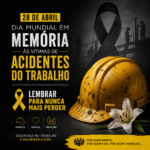 Sindicato reforça luta por segurança e lembra vítimas de acidentes de trabalho