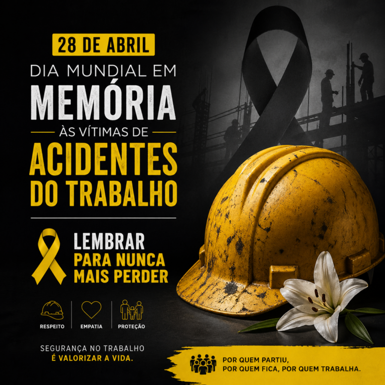 Sindicato reforça luta por segurança e lembra vítimas de acidentes de trabalho